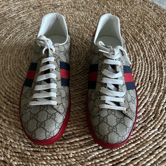 Gucci Ace GG Supreme 'Beige' Men’s Size 9.5 - Picture 1 of 9